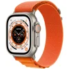 Apple Watch Ultra 49mm Titanium Case with Orange Alpine Loop Large Apple Watch Ultra 49mm Titanium Case with Orange Alpine Loop Large
